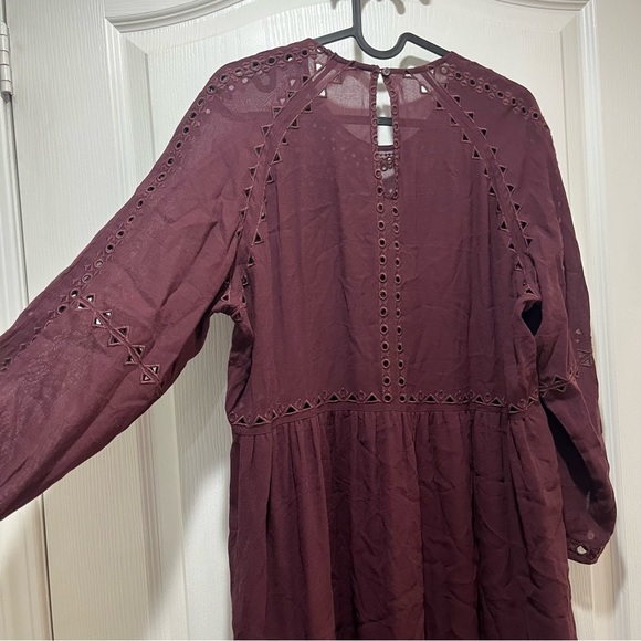 Wilfred Aritzia Maroon Mini Dress, Size Medium​ - Picture 4 of 6